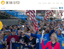 Tablet Screenshot of onerunforboston.org